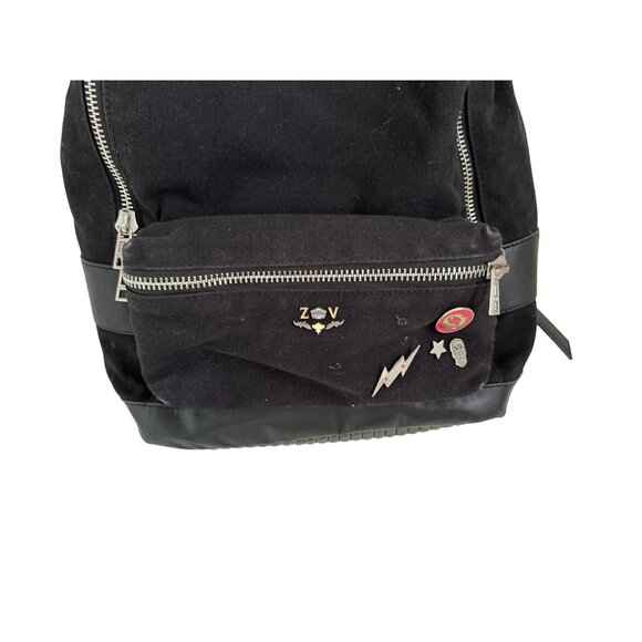 Zadig & Voltaire Arizona Canvas & Leather Backpack - Picture 12 of 15